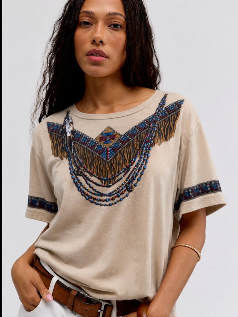 ART UNLIMITED NATIVE AMERICAN GRAPHIC TEE